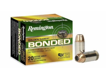 Remington Golden Saber Bonded Handgun Ammo 45 Auto 185 gr BJHP 1015 fps 20/ct