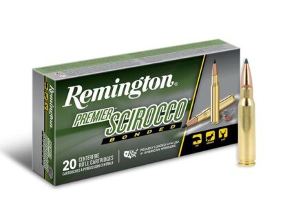 Remington Premier Scirocco Rifle Ammunition 308 Win 165 gr PT 2680 fps 20/ct