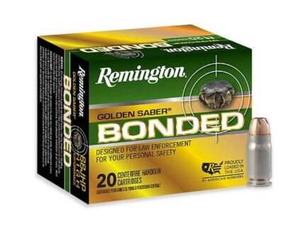 Remington Golden Saber Bonded Handgun Ammunition .357 Sig 125 gr BJHP 1350 fps 20/ct