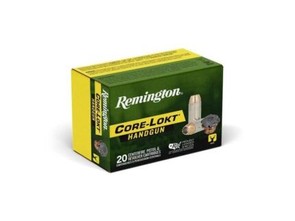 Remington Core-Lokt Handgun Ammunition 10mm Auto 200gr SJHP 1100 fps 20/ct