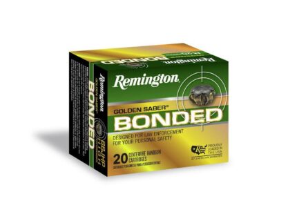 Remington Golden Saber Defense Bonded Handgun Ammunition 10mm Auto 180gr BJHP 1150 fps 20/ct