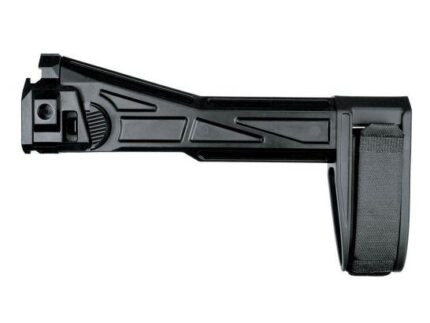 SB Tactical EVO2 Pistol Side Folding Brace Black SB LOGO