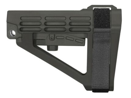 SB Tactical SBA4 5-Postion Adjustable Brace for AR-15 Stealth Grey
