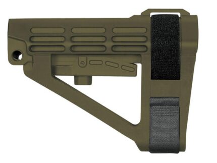 SB Tactical SBA4 5-Postion Adjustable Brace for AR-15 OD Green