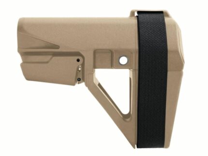 SB Tactical SBA5 Pistol Stabilizing Brace 5-Position Adjustable for AR-15 - FDE