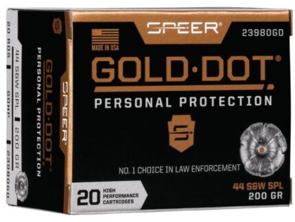 Speer Gold Dot Handgun Ammunition .44 SPL 200 gr HP 875 fps 20/ct