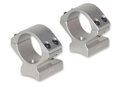 Talley Lightweight Alloy Mount Combo - Silver 1" - Low Savage w/ Accutrigger Stevens 200 Stiller Predator