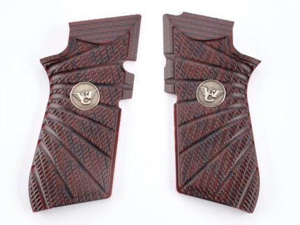 Wilson Combat EDC X9 Handgun Grips Aggressive Starburst Black Cherry
