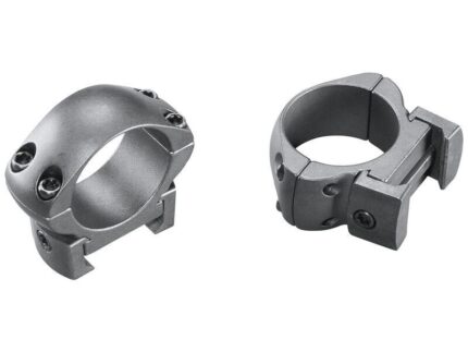 Weaver 2-Piece Grand Slam Steel Top Mount Scope Rings 1" Medium Matte (Windage Adjustable)