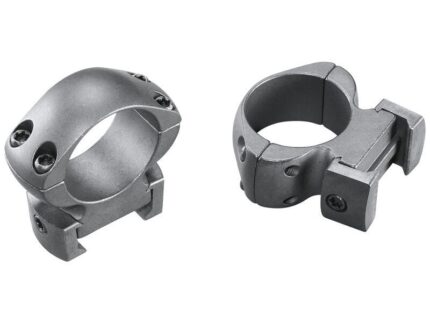 Weaver 2-Piece Grand Slam Steel Top Mount Scope Rings 1" High Matte (Windage Adjustable)