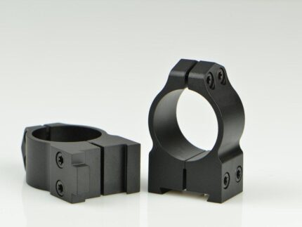 Warne 2-Piece Maxima Fixed (19mm Dovetail) Scope Ringmounts with Grooved Receiver Fits CZ550 1" Medium Matte