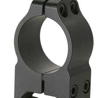 Warne 2-Piece Maxima Fixed Scope Ringmounts with Grooved Receiver - 1" High Matte CZ 550 19mm Dovetail