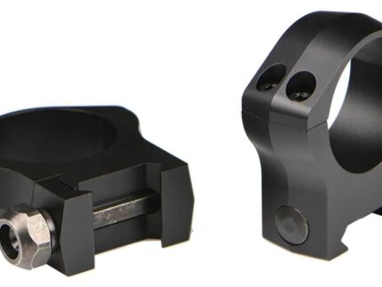 Warne 2-Piece Picatinny Style Mountain Tech Scope Rings 1" Ultra High - Matte