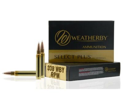Weatherby Select Plus Barnes TTSX Rifle Ammunition .338 WBY RPM 185gr PT 3100 fps 20/ct