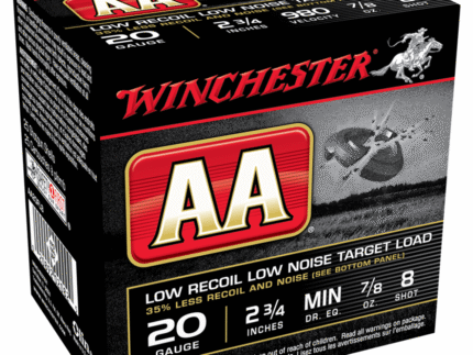 Winchester AA Target 20 ga 2 3/4" 1-1/2 dr 7/8 oz #8 980 fps - 25/ct