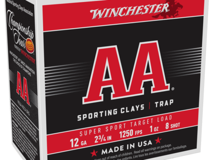 Winchester AA Super Sport Target Load Shotshells 12 ga 2-3/4" 1 oz 1250 fps #8 25/ct