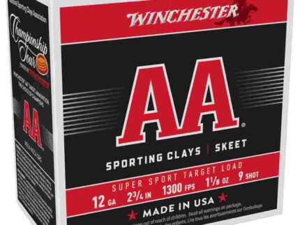 Winchester AA Super Sport 12 ga 2-3/4" 1-1/8 oz #9 1300 fps - 25/ct