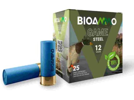 BIOAMMO Steel Game Waterfowl Shotshells 12 ga 2-3/4" 1 oz 1265 fps #3 25/ct