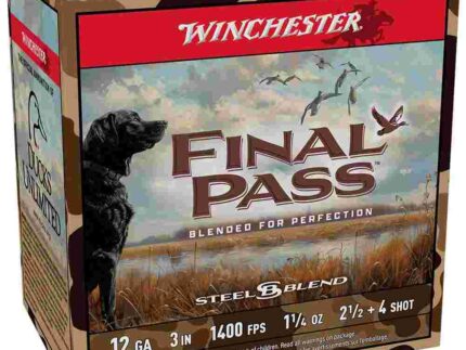 Winchester Final Pass Shotshells 12ga 3" 1-1/4oz 1400 fps #2.5 & #4 Shot 25/ct