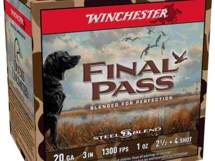 Winchester Final Pass Shotshells 20ga 3" 1oz 1300 fps #2.5 & #4 25/ct