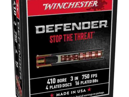 Winchester Supreme Elite PDX1 Personal Defense Shotshells .410 ga 3" 4 disc 16 plts Slug 750 fps 10/ct
