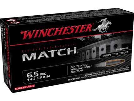 Winchester Match Rifle Ammunition 6.5 PRC 140 gr. BTHP 3030 fps 20/ct