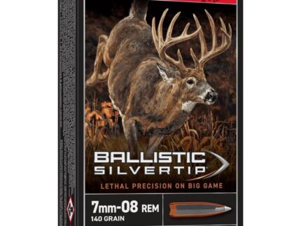 Winchester Ballistic Silvertip Rifle Ammunition 7mm-08 Rem 140 gr. PT 2770 fps 20/ct