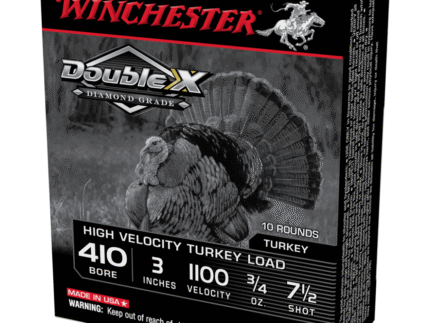 Winchester Double X Diamond Grade Turkey Shotshells .410 ga 3" 3/4 oz 1100 fps #7.5 10/ct