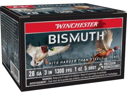 Winchester Bismuth Shotshell 28ga 3" 1oz 1300fps #5 15/ct