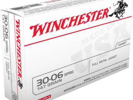 Winchester USA Rifle Ammunition .30-06 Sprg 147 gr. FMJ 3020 fps 20/ct
