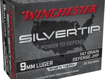 Winchester Silvertip Handgun Ammunition 9mm Luger 147gr. JHP 1010 fps 20/ct