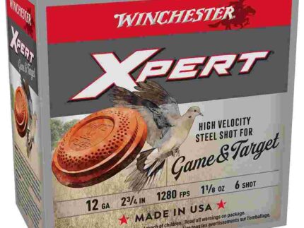 Winchester Xpert Steel Shotshells 12 ga 2-3/4" 1-1/8 oz 1280 fps #6 25/ct