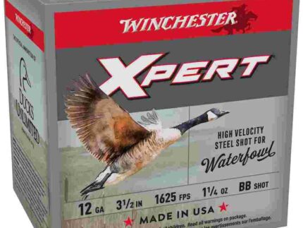 Winchester Xpert High-Velocity Steel Shotshells 12 ga 3-1/2" 1-1/4 oz 1625 fps #BB 25/ct