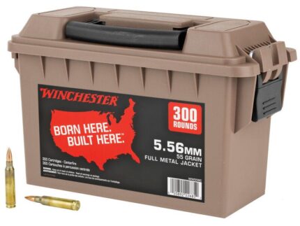 Winchester Lake City M193 Rifle Ammunition 5.56mm 55 gr. FMJ 3270 fps 300/ct (Polymer Ammo Can)