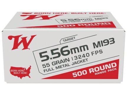 Winchester USA Lake City M193 Rifle Ammunition 5.56mm 55 gr. FMJ 3240 fps 500/ct (Bulk Box)