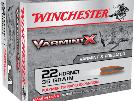 Winchester Varmint X Rifle Ammunition .22 Hornet 35 gr. PT 3100 fps 20/ct