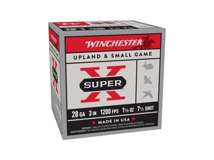 Winchester Super X Shotshell 28ga 3" 1-1/8 oz 1200fps #7.5 25/ct