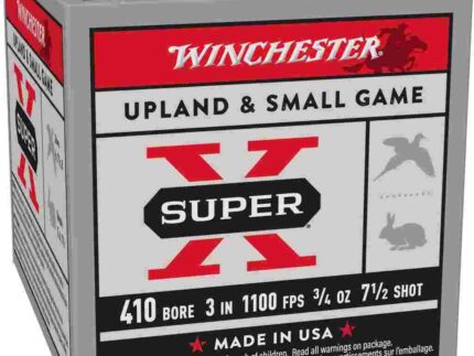 Winchester Super-X High-Brass Shotshells .410 ga 3" 3-3/4 oz 1100 fps #7.5 25/ct