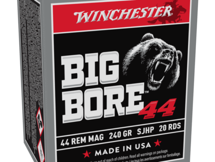 Winchester Big Bore Handgun Ammunition .44 Rem Mag 240 gr. SJHP 1485 fps 20/ct