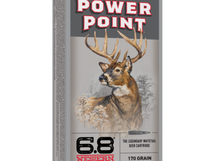 Winchester Power Point Rifle Ammunition 6.8 Western 170 gr. SP 3218 fps 20/ct