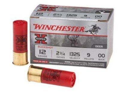 Winchester Super-X Buckshot Shotshells 12 ga 2-3/4" 1325 fps #00 15/ct