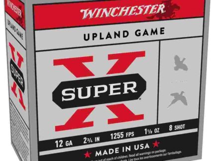Winchester Super-X Heavy Game Shotshells 12 ga 2-3/4" 1-1/8 oz 1255 fps #8 25/ct