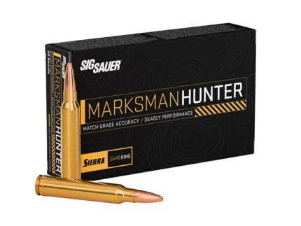 Sig Sauer Marksman Hunter GameKing Rifle Ammunition .300 Win Mag 165gr HPBT 3120 fps 20/ct