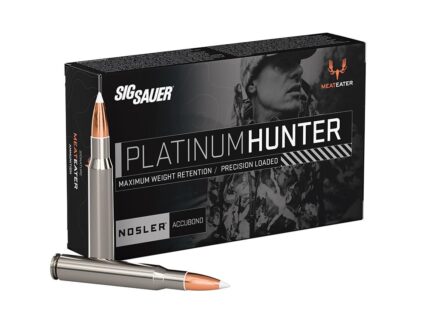 Sig Sauer Platinum Hunter Accubond Rifle Ammunition .30-06 Sprg 180gr PT 2750 fps 20/ct