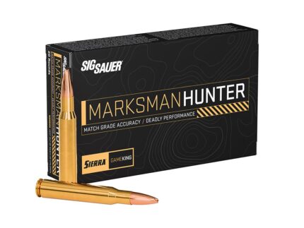 Sig Sauer Marksman Hunter GameKing Rifle Ammunition .30-06 Sprg 165gr HPBT 2800 fps 20/ct