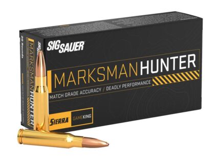 Sig Sauer Marksman Hunter GameKing Rifle Ammunition 6.5 Creedmoor 130gr HPBT 2820 fps 20/ct