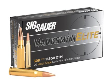 Sig Sauer Elite Match Rifle Ammunition .308 Win 168gr OTM 2700 fps 20/ct