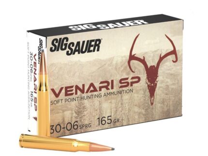 Sig Sauer Venari SP Rifle Ammunition .30-06 SPRG 165gr SP 2900 fps 20/ct