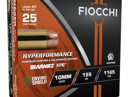 Fiocchi Hyperformance Hunt Ammunition 10mm Auto 155gr HP 1165 fps 25/ct