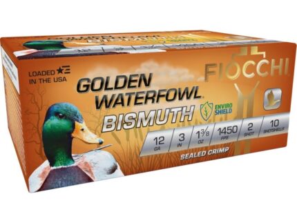 Fiocchi Golden Waterfowl Bismuth 12ga 3" 1-3/8oz 1450 fps #2 10/ct